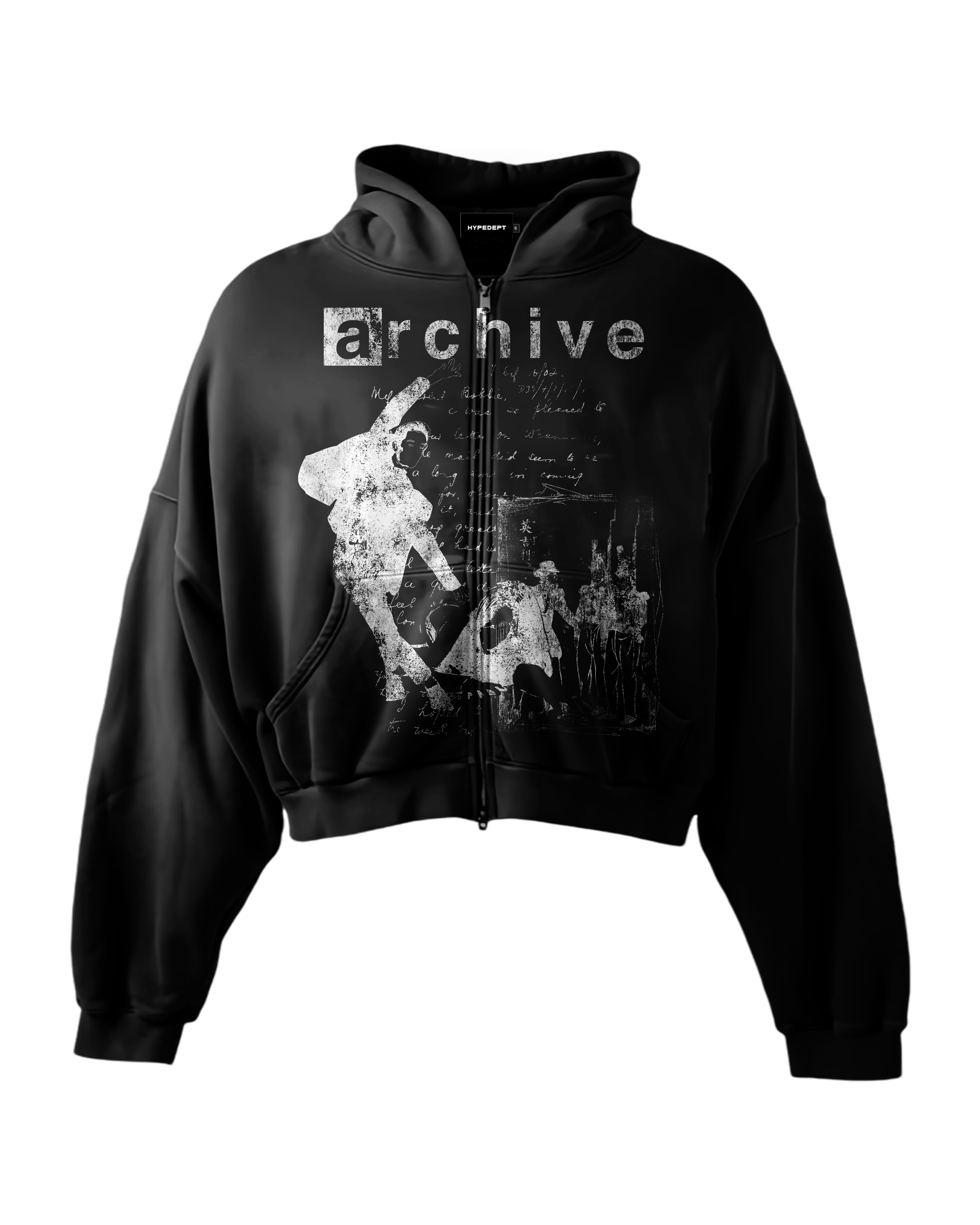 'REVENANT' HEAVYWEIGHT BOXY ZIPUP HOODIE