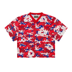Denim Tears Camo Cotton Wreath Mesh Jersey Tee Red