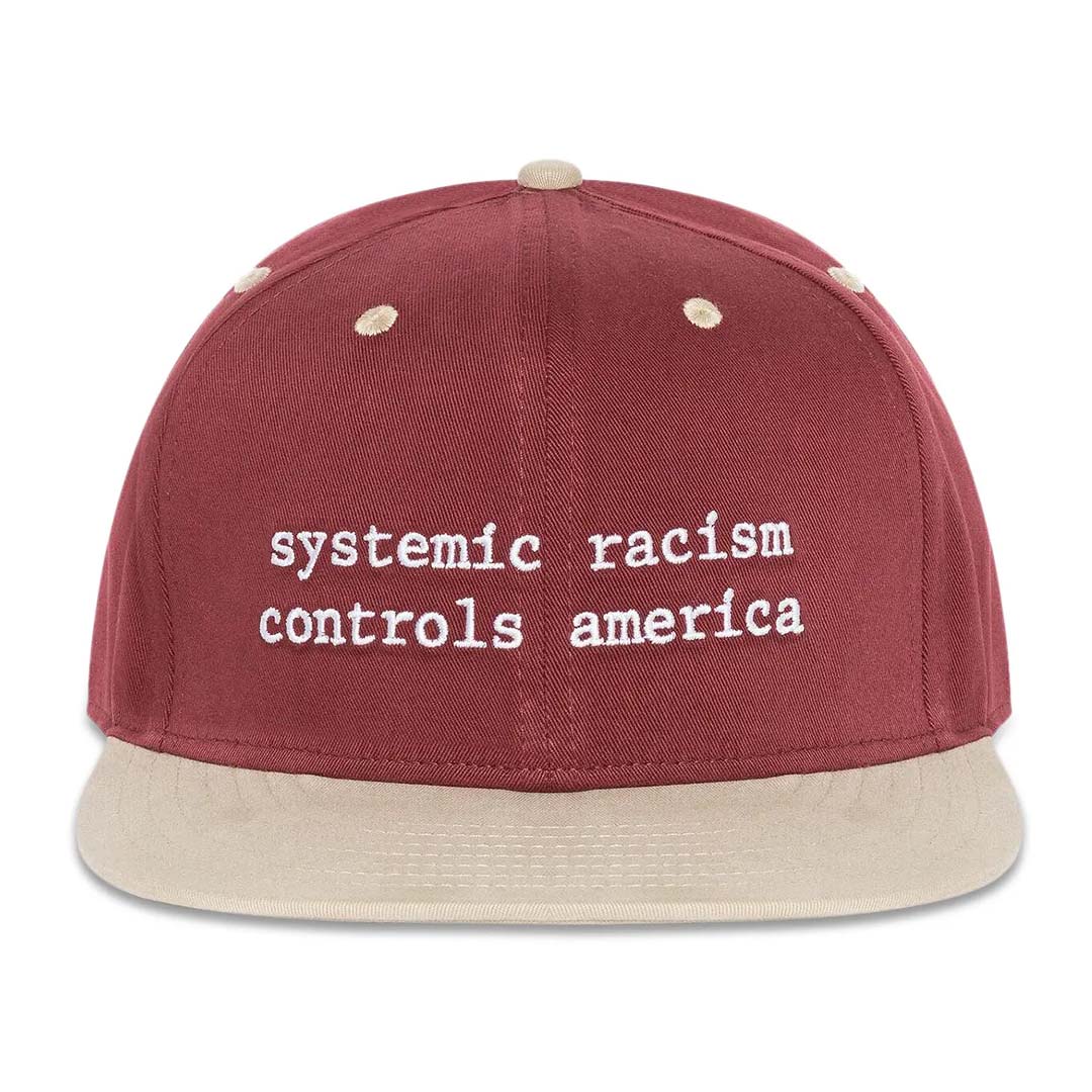 Denim Tears x Arthur Jafa Systemic Racism Controls America Hat 'Burgundy'