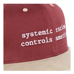 Denim Tears x Arthur Jafa Systemic Racism Controls America Hat 'Burgundy'