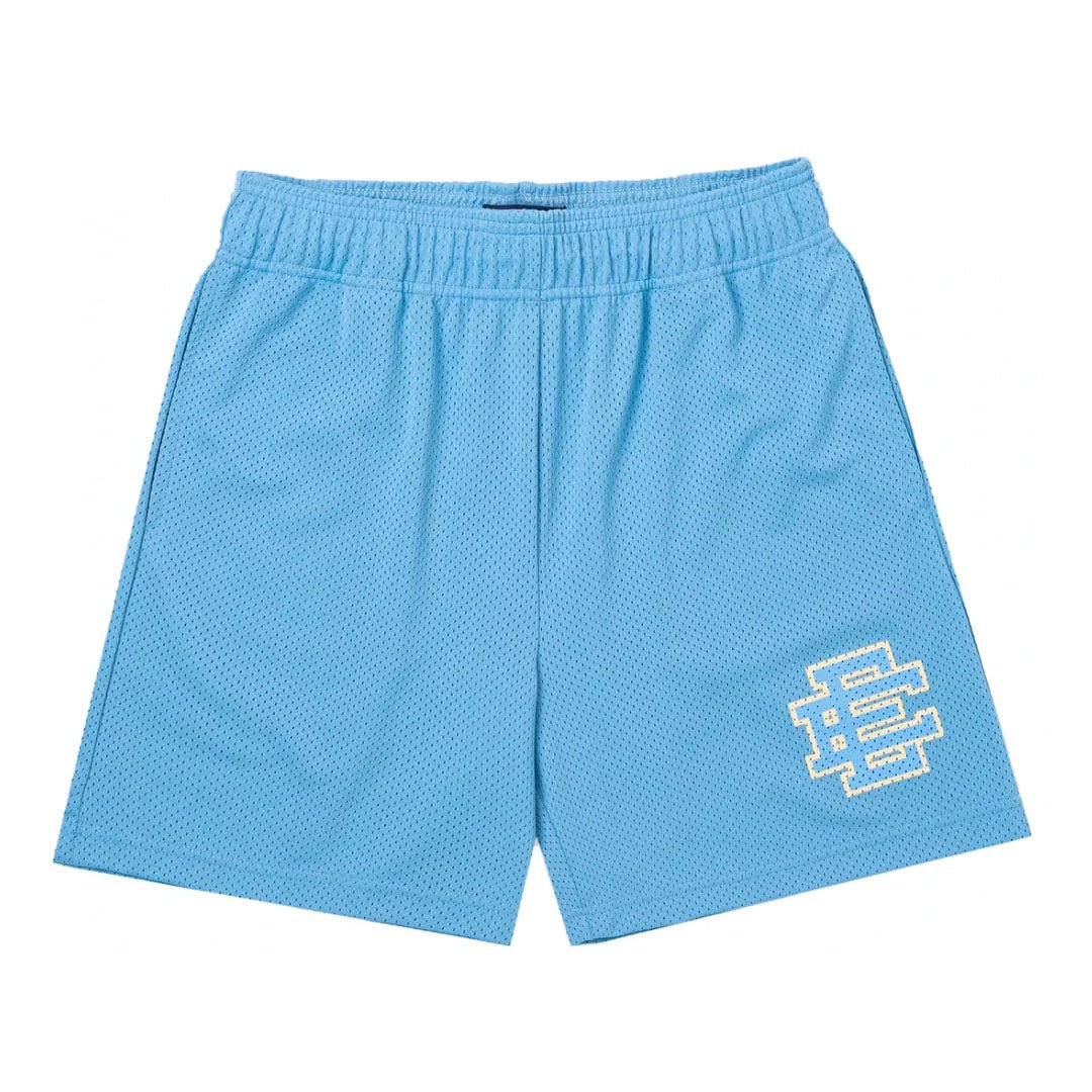 Eric Emanuel Baby Blue Cream Mesh Shorts