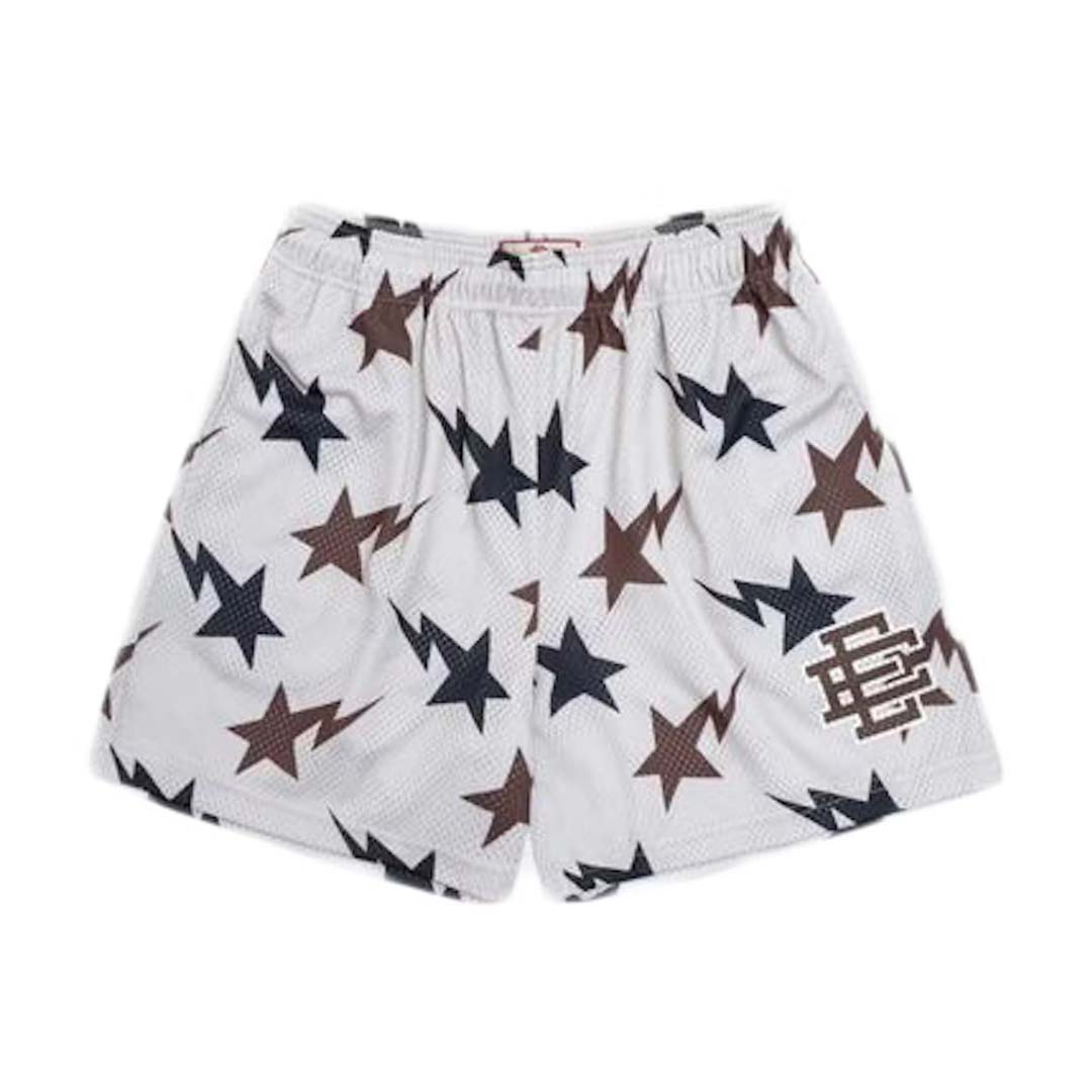 Eric Emanuel x Bape EE Short White Navy Brown